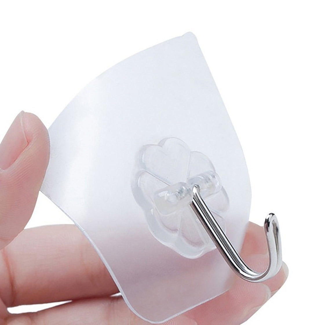 1689 MULTIPURPOSE STRONG SMALL STAINLESS STEEL ADHESIVE WALL HOOKS