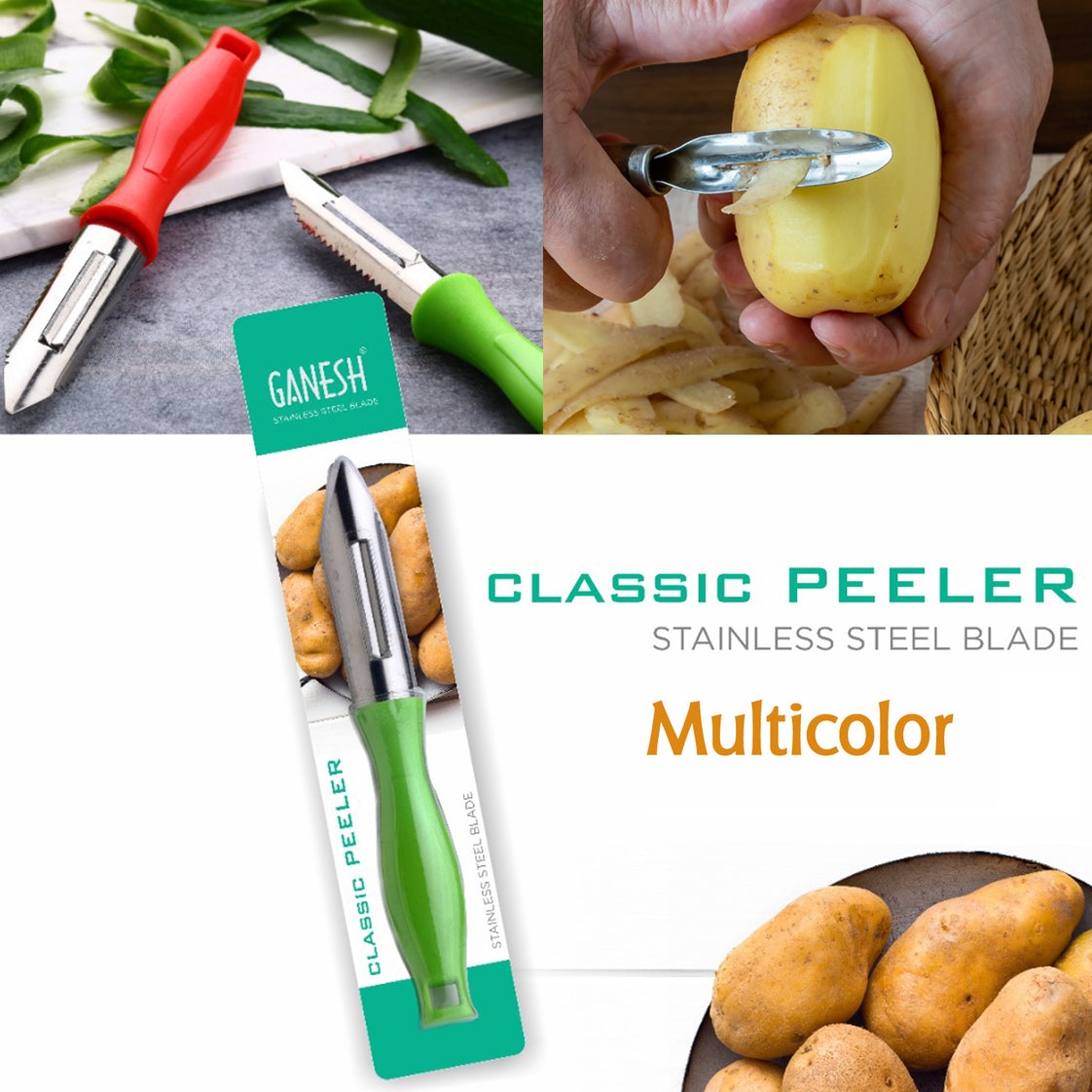 8134 GANESH STAINLESS STEEL CLASSIC PEELER