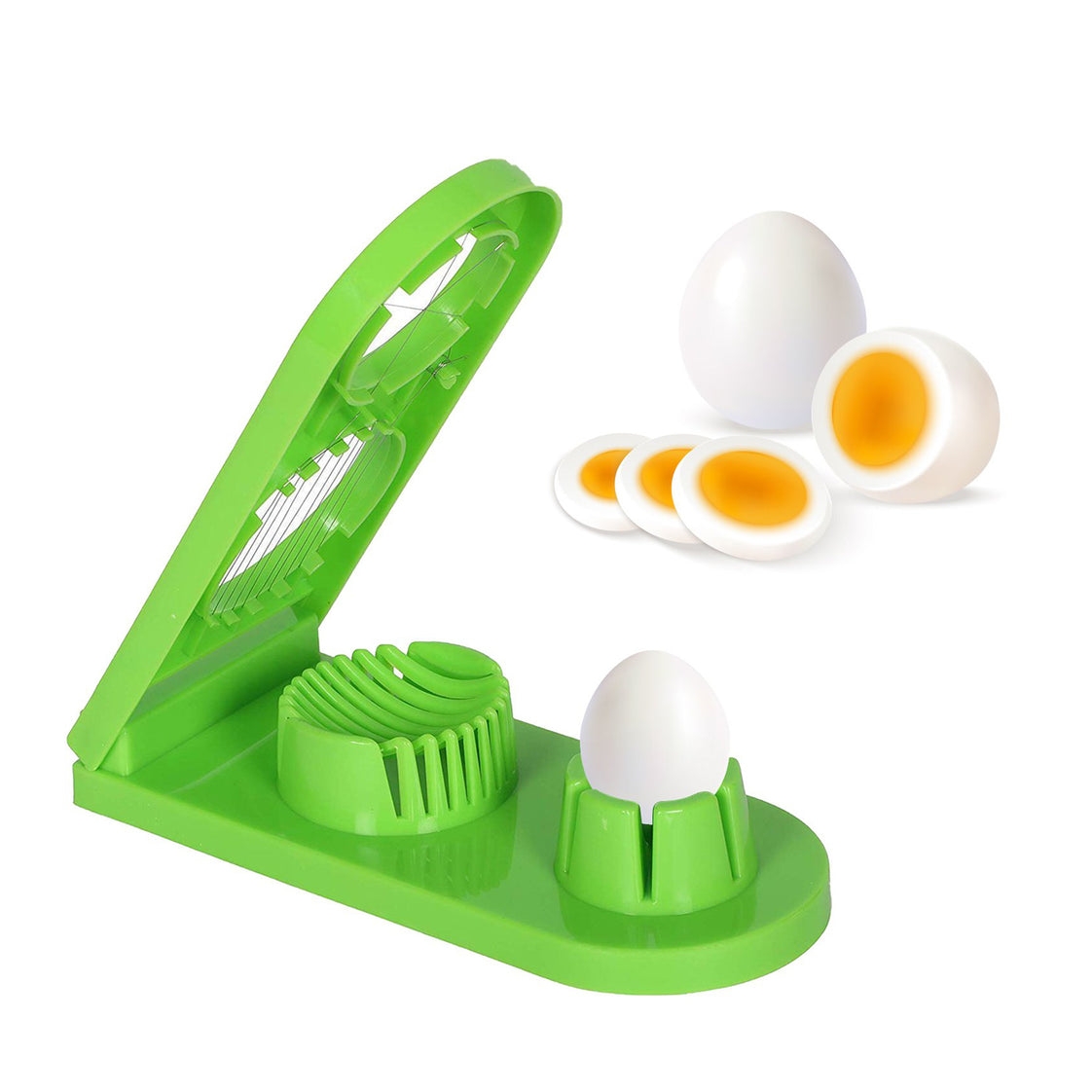 2 IN 1 DOUBLE CUT BOILED EGG CUTTER WITH BOX