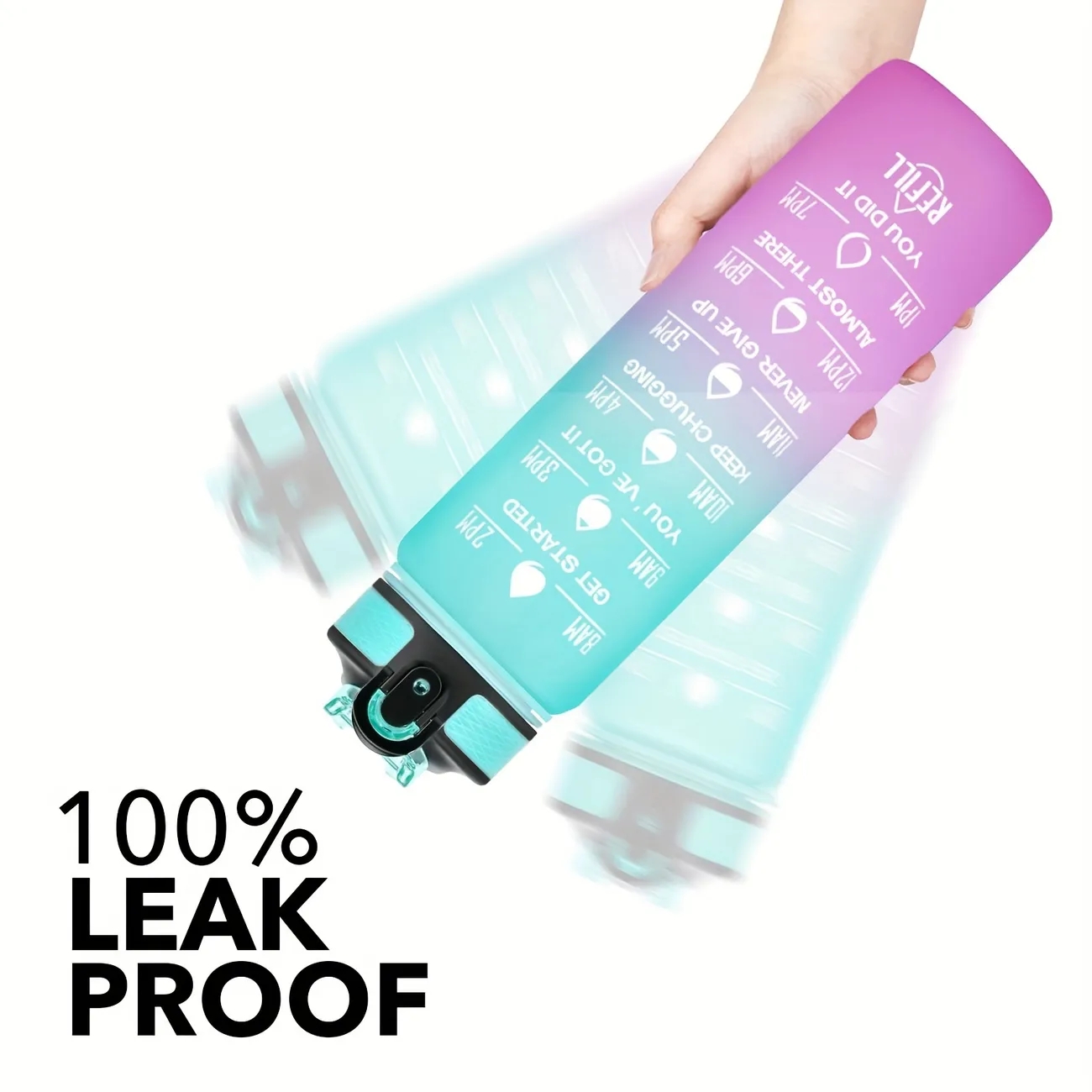 Timer water bottle /1000 Ml