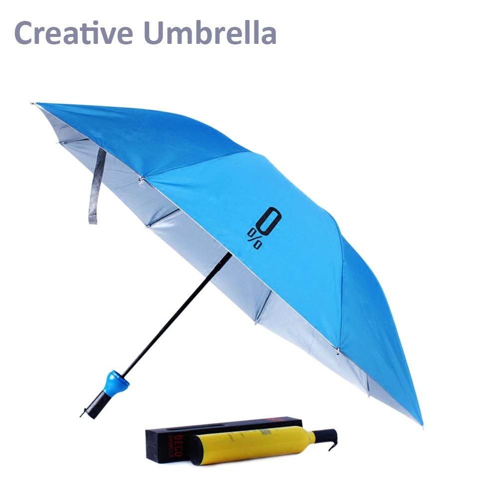 POCKET FOLDING WINE BOTTLE UMBRELLA