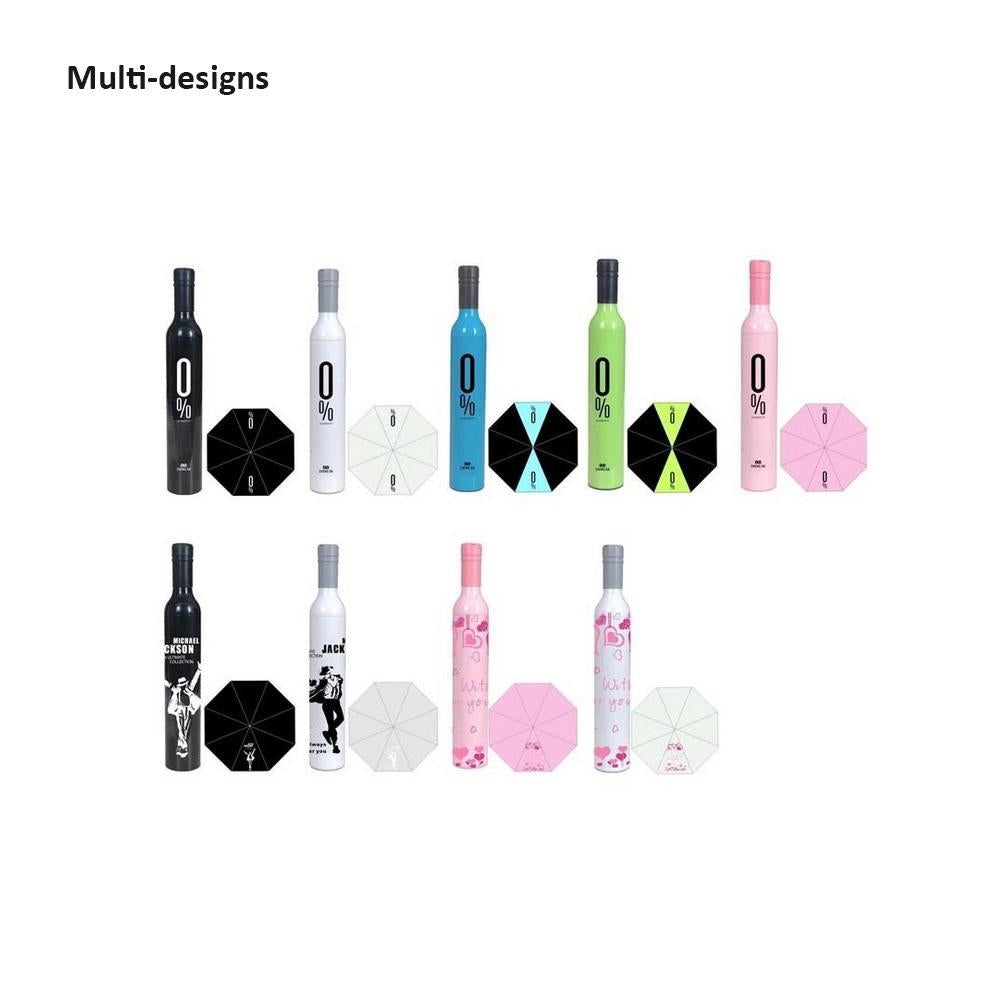 POCKET FOLDING WINE BOTTLE UMBRELLA