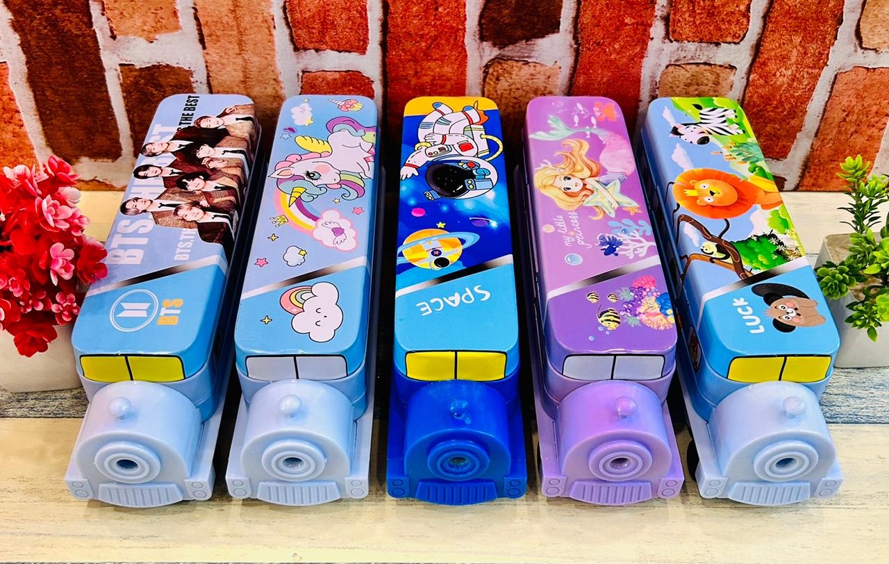 Train Pencil Box With Printed