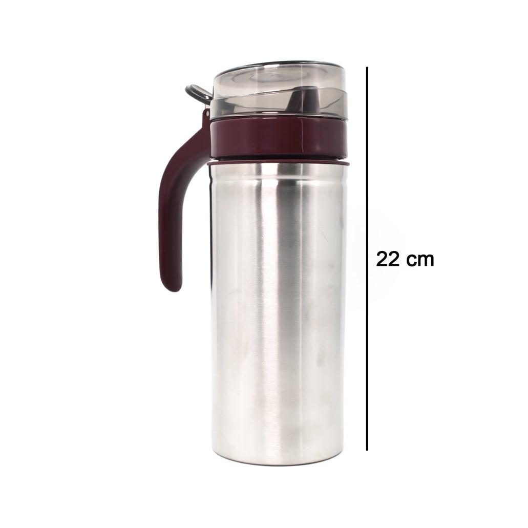 OIL DISPENSER STAINLESS STEEL WITH SMALL NOZZLE 750ML