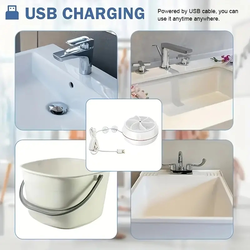 Mini Ultrasonic Washing Machine USB