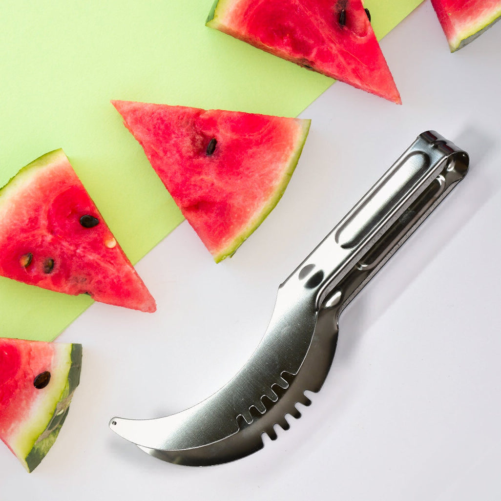 WATERMELON CANTALOUPE SLICER STAINLESS STEEL KNIFE CORER