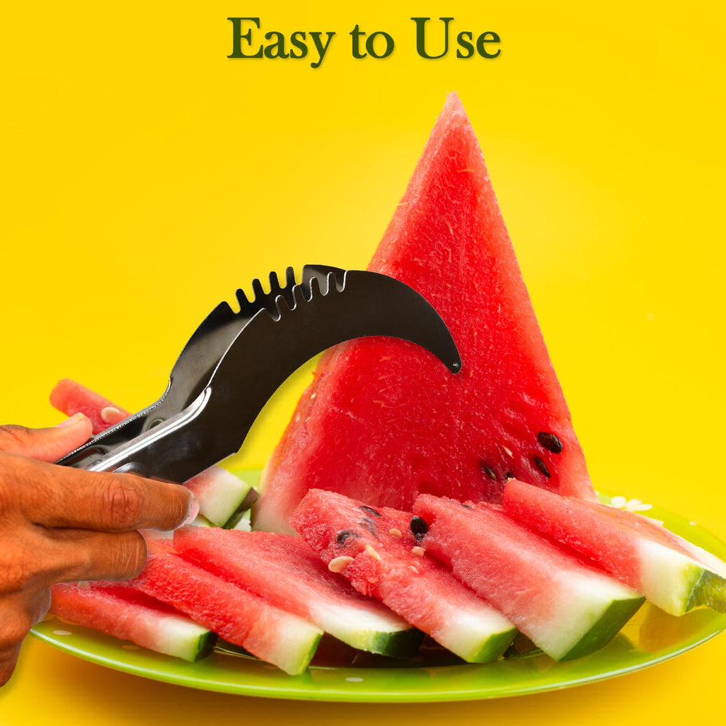 WATERMELON CANTALOUPE SLICER STAINLESS STEEL KNIFE CORER