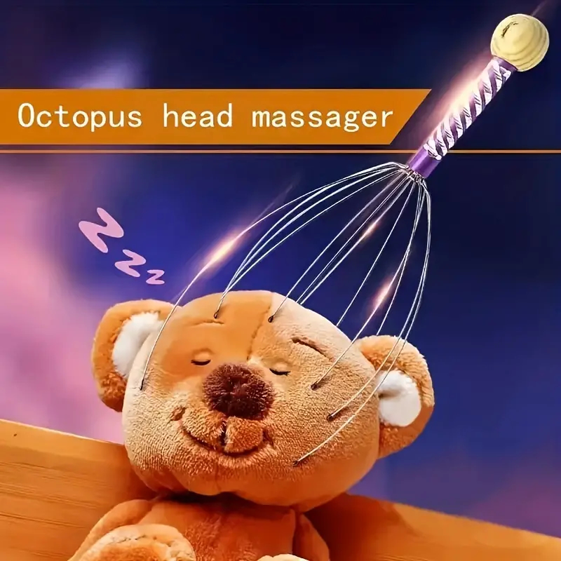 HAND HELD SCALP HEAD MASSAGER STRESS RELIEF