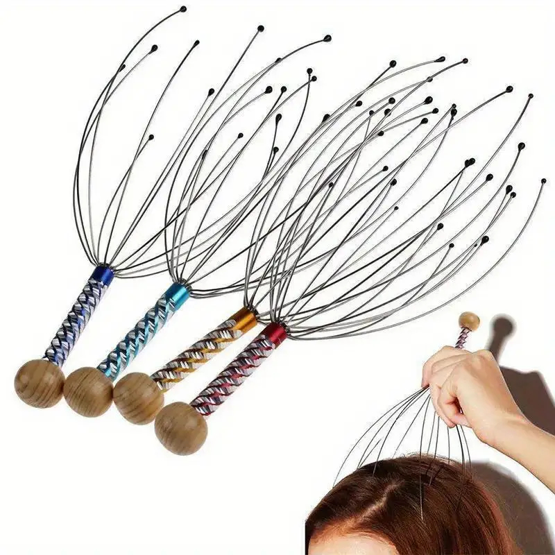 HAND HELD SCALP HEAD MASSAGER STRESS RELIEF