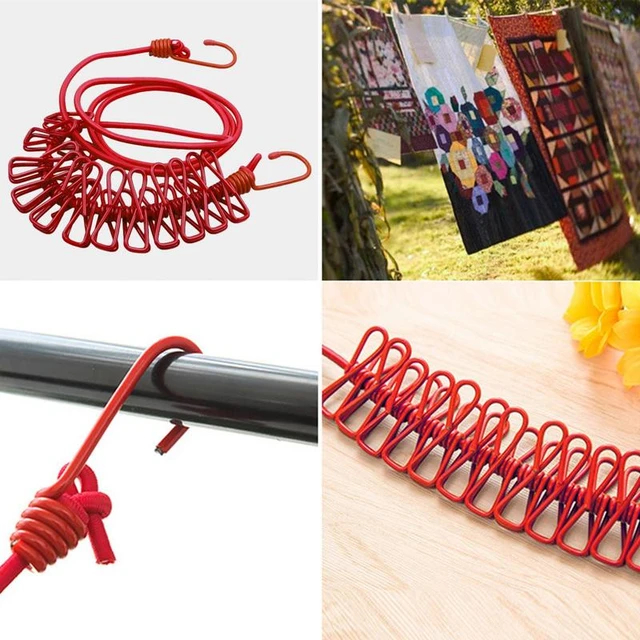 Stretchable Elastic Rope With Clips