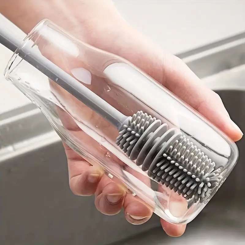 LONG BOTTLE CLEANING BRUSH FOR WASHING WATER BOTTLE, NARROW NECK CONTAINERS