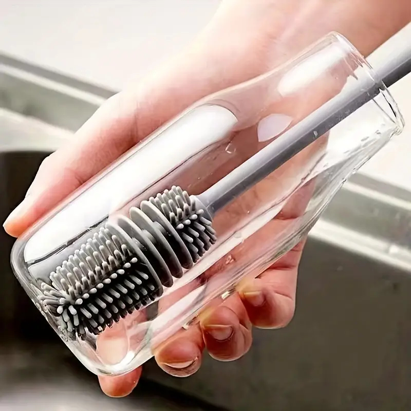 LONG BOTTLE CLEANING BRUSH FOR WASHING WATER BOTTLE, NARROW NECK CONTAINERS