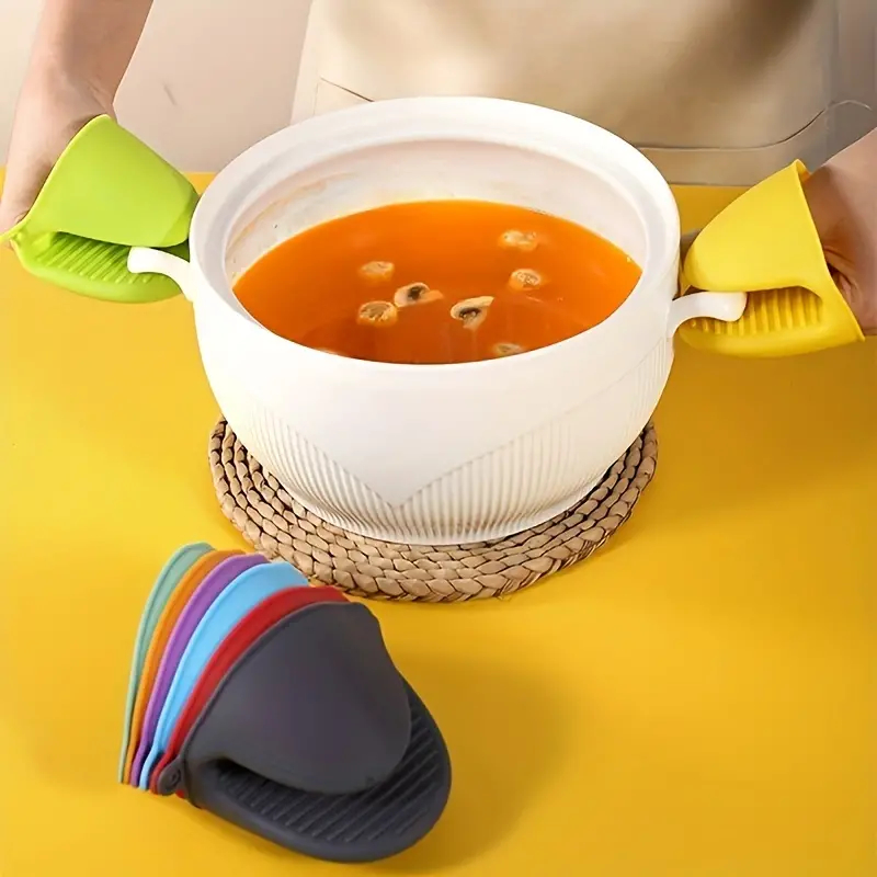 SILICONE HEAT RESISTANT COOKING POTHOLDER FOR KITCHEN COOKING & BAKING 2 PC