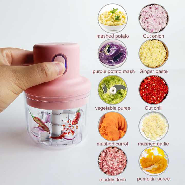 250ml Electric Mini Garlic Chopper (Heavy Duty)