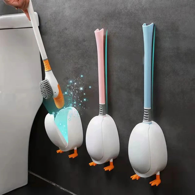 Toilet Cleaning Brush with Duck Holder
