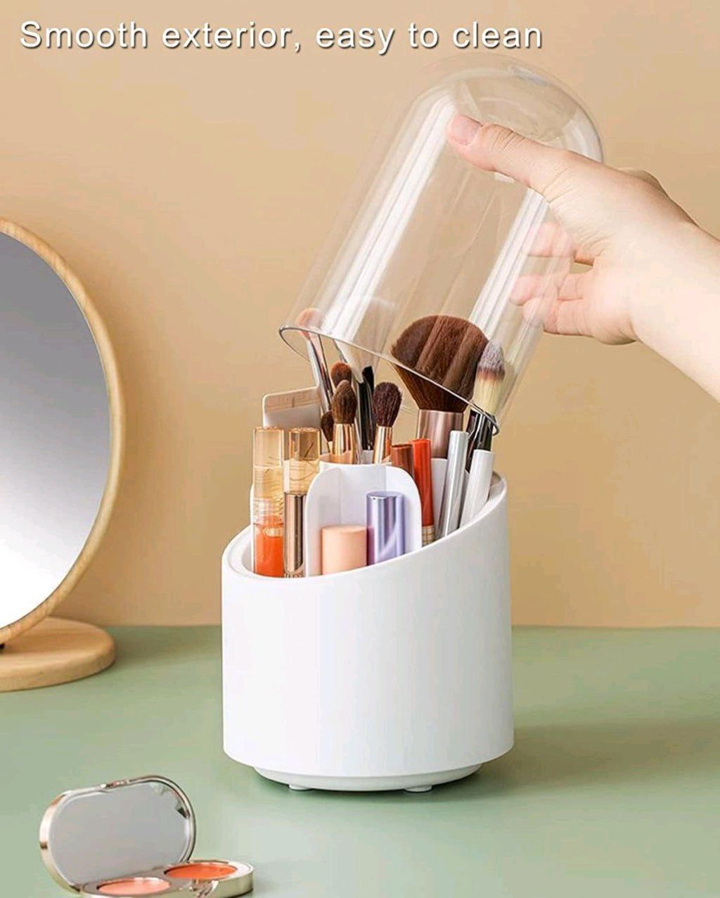 Makeup Brush Storage Box 360 Rotating