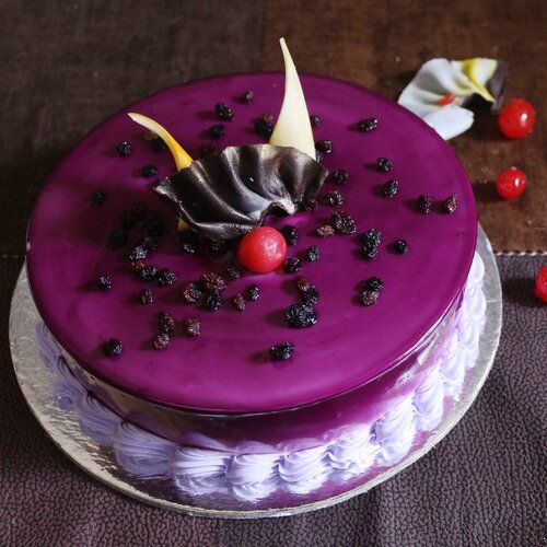 Martha's plum blueberry upside-down cake