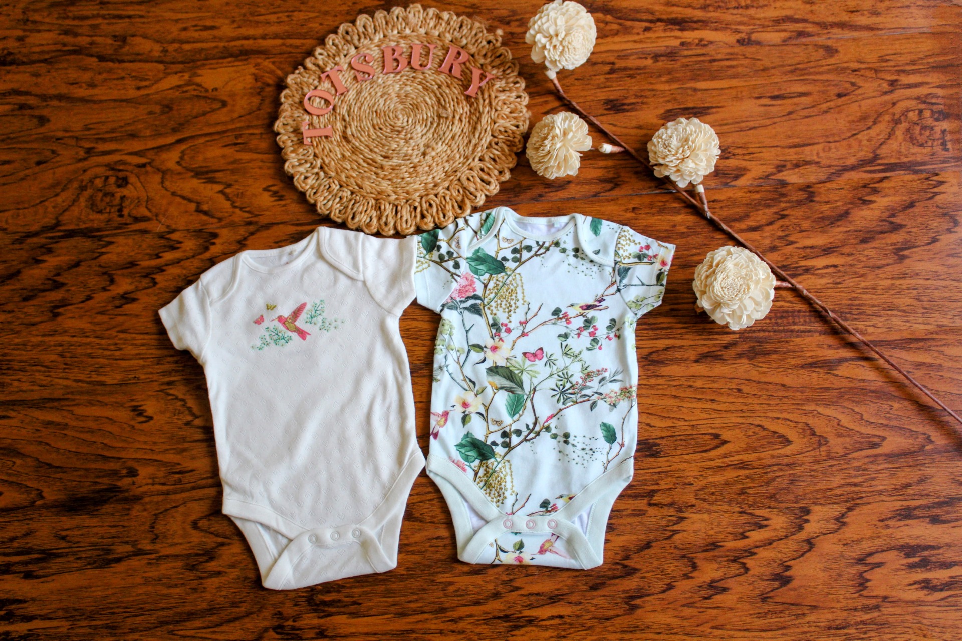 Blossom Charm Baby Romper Set