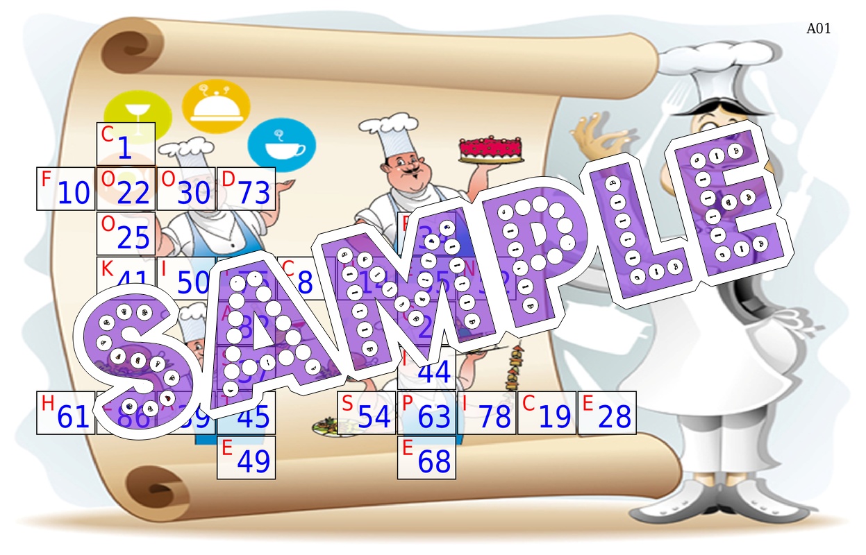 Masterchef theme Tambola Housie (list2814_1)