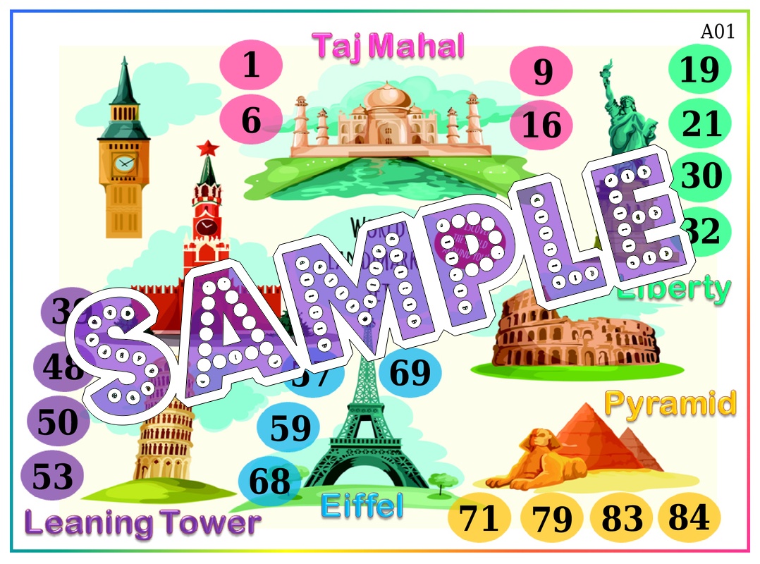 Monument theme Tambola Housie (list2418_1)