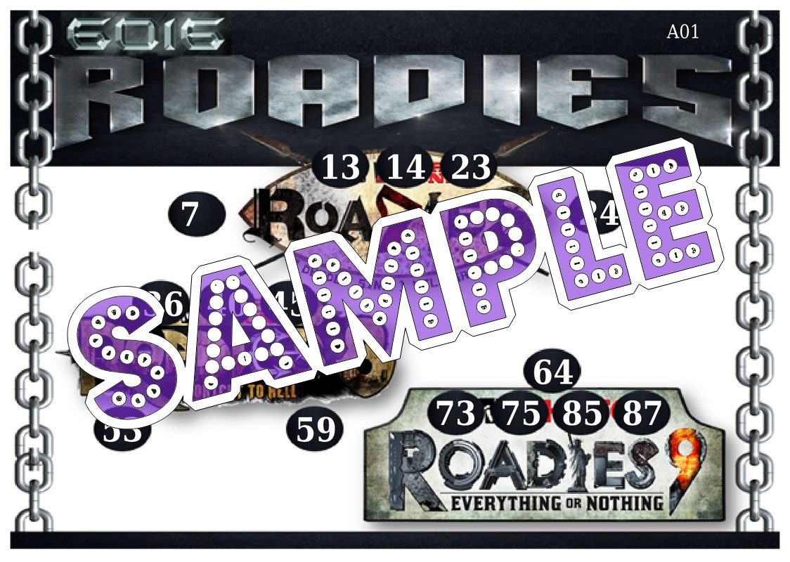 Roadies theme Tambola Housie (list3069_1)