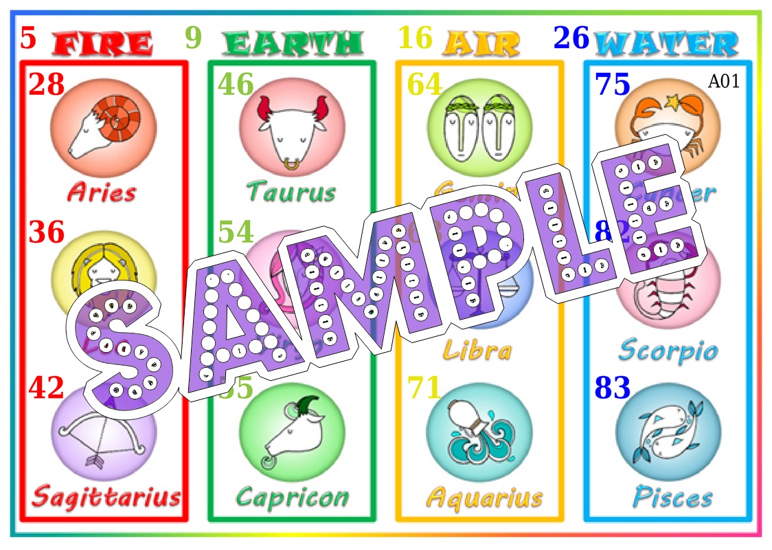 Zodiac theme Tambola Housie (list629_2)