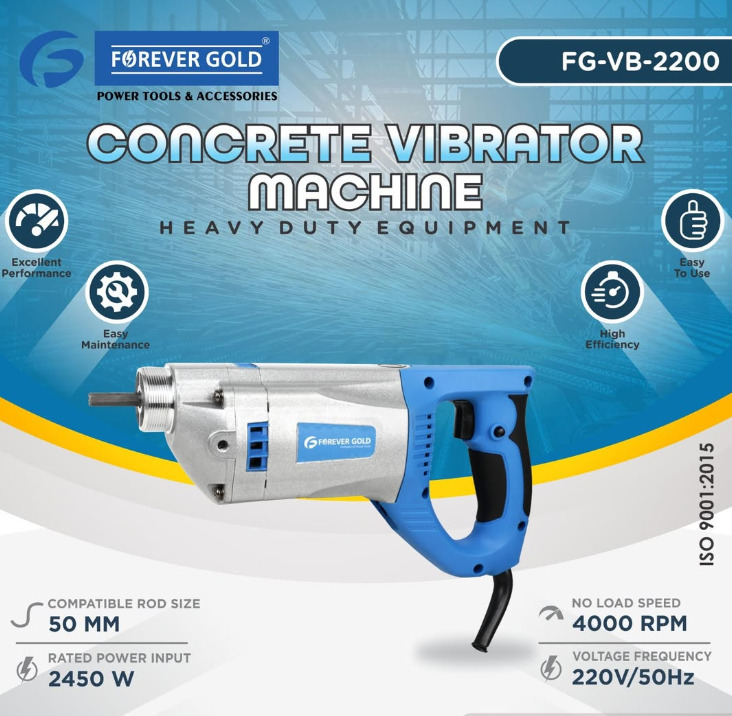 Vibrator with 3m x 50mm Shaft