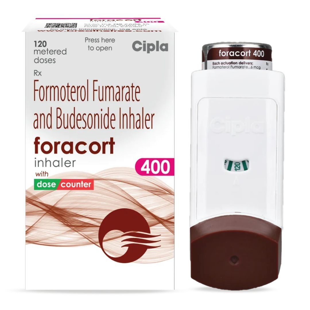 FORACORT 400 INHALER - 120 METRED DOSES