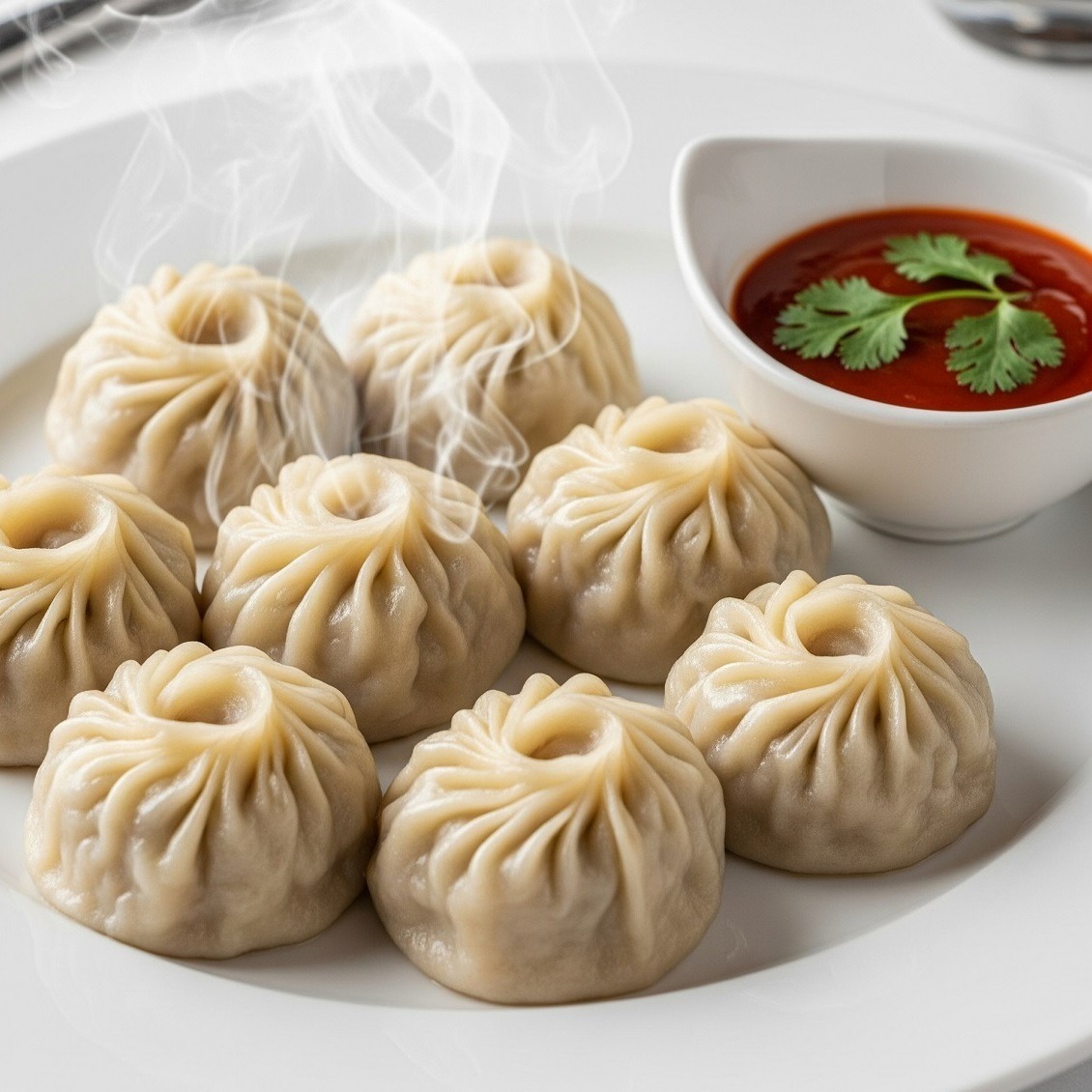 Veg Steem Momos (8Pcs)