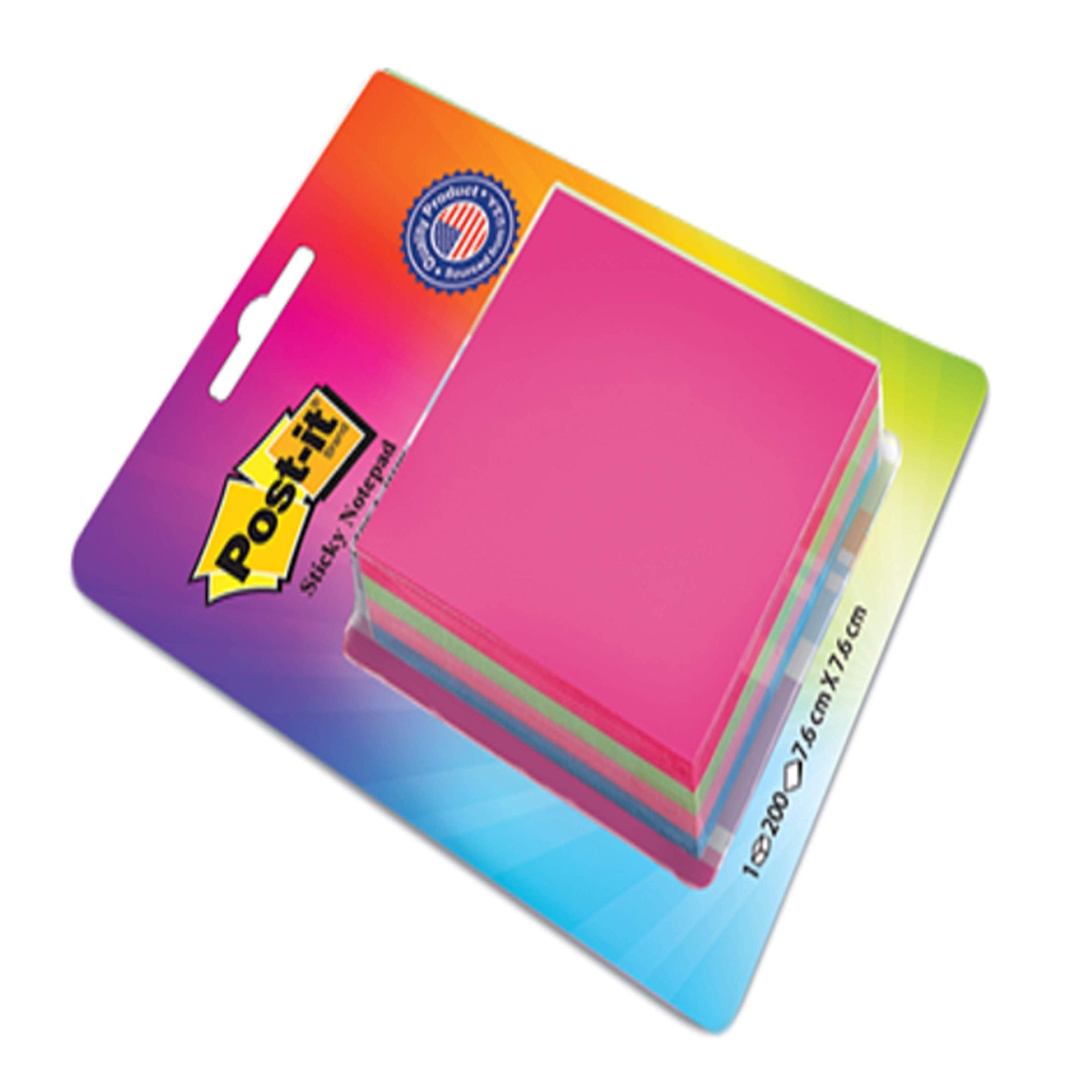 Post-It Cube - 4 Colour Sticky Notes: 1 Unit