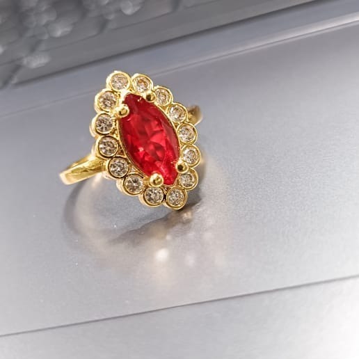 pink macro ring