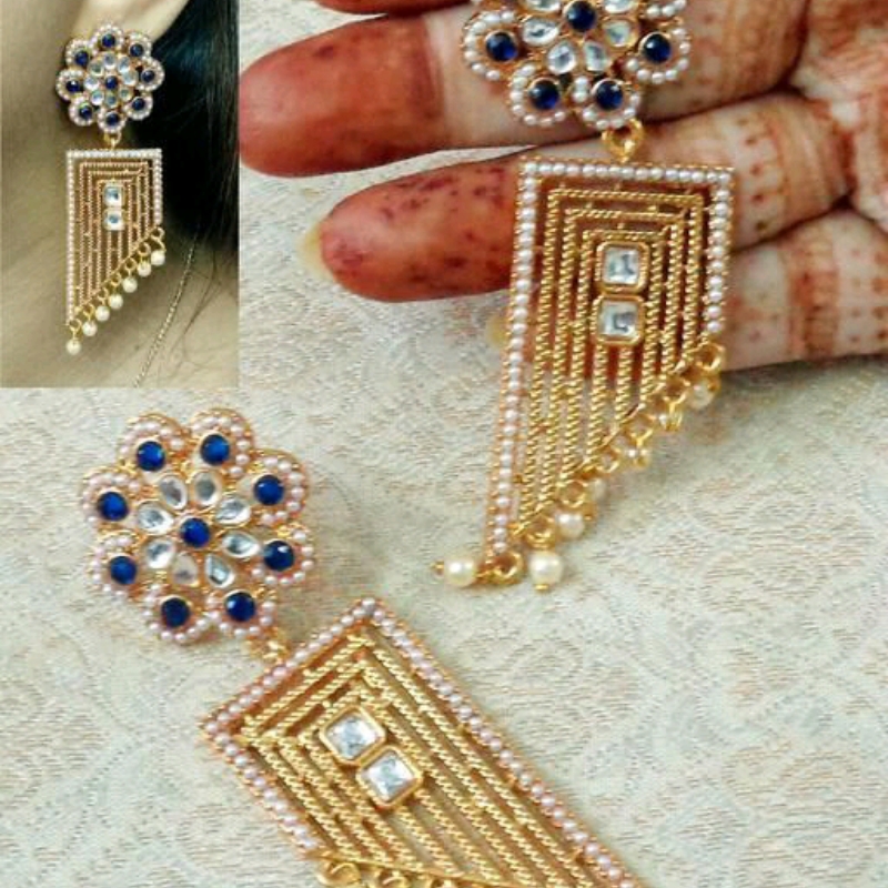 Beautiful Kundan And Moti Latkan Earrings DesignsWedding season earrings  for lehenga and anarkali  YouTube