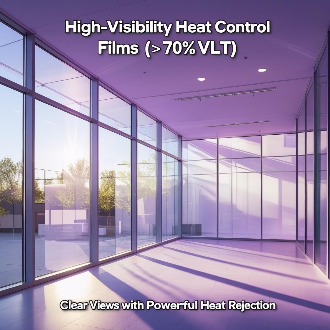 High-visibility heat control window film for clear glass in Coimbatore