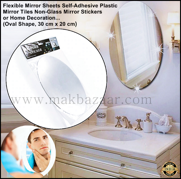 Mirror tiles - Self adhesive bathroom mirror