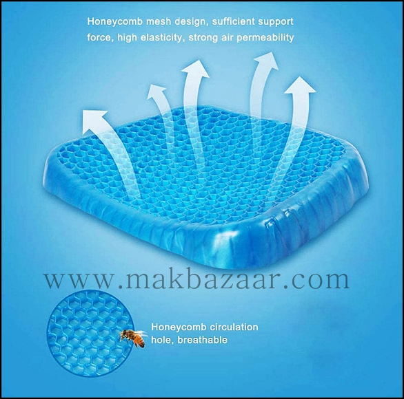 Silicone Honeycomb Cushion, Summer Gel Honeycomb Cooling Seat