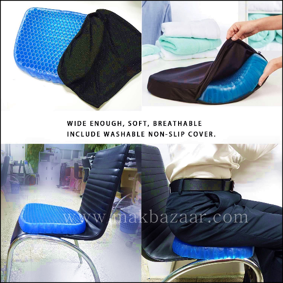 Silicone Rubber Soft Cushion Seat Pillow, Seat Cushion Pad