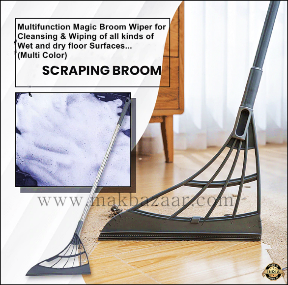 Multifunctional magic broom Wiper mop Bathroom floor glass wiper Soft rubber  broom folding scraper