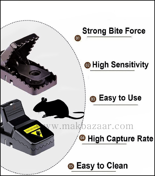 Reusable Plastic Portable Mouse Trap For Mice Control Rat/mouse/rodent Trap  Cage Mice Traps..