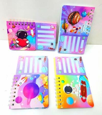 Homeoculture Sticky note and diary  Now available in 4 themes BTS  Space Unicorn Dinosaur