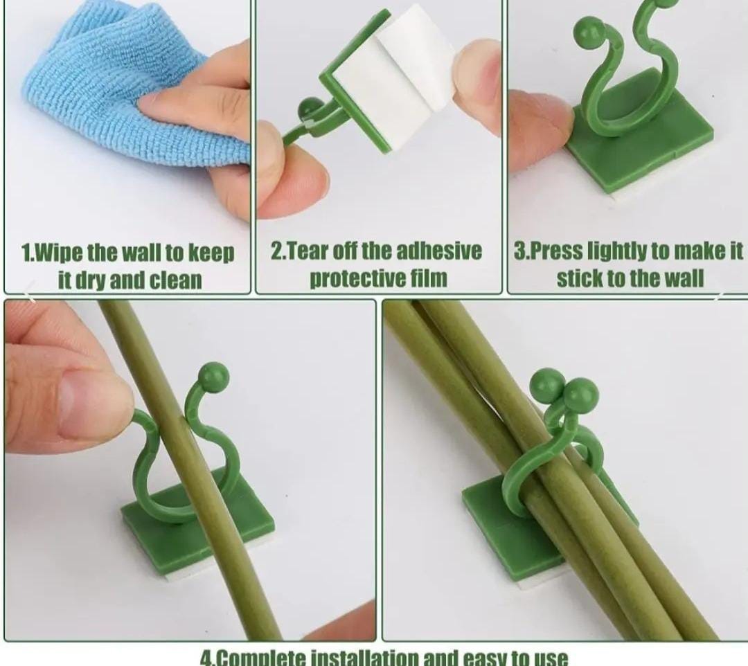 30pcs  Self Stick Plant Climbing Fixing Clip Large Size for