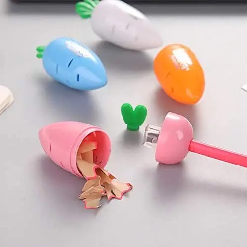 Homeoculture New sharpeners in stock carrot 🥕   baby shark 🦈  Dinosaur 🦖 3 in 1 sharpener premium quality sharpeners pack of 12