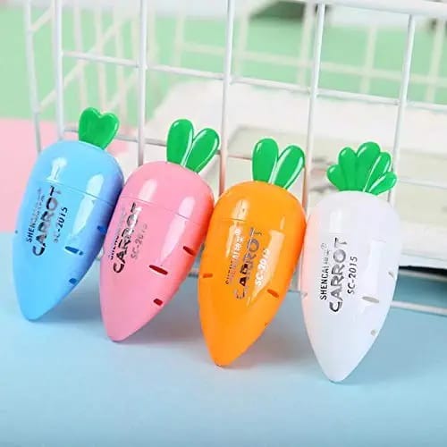 Homeoculture New sharpeners in stock carrot 🥕   baby shark 🦈  Dinosaur 🦖 3 in 1 sharpener premium quality sharpeners pack of 12