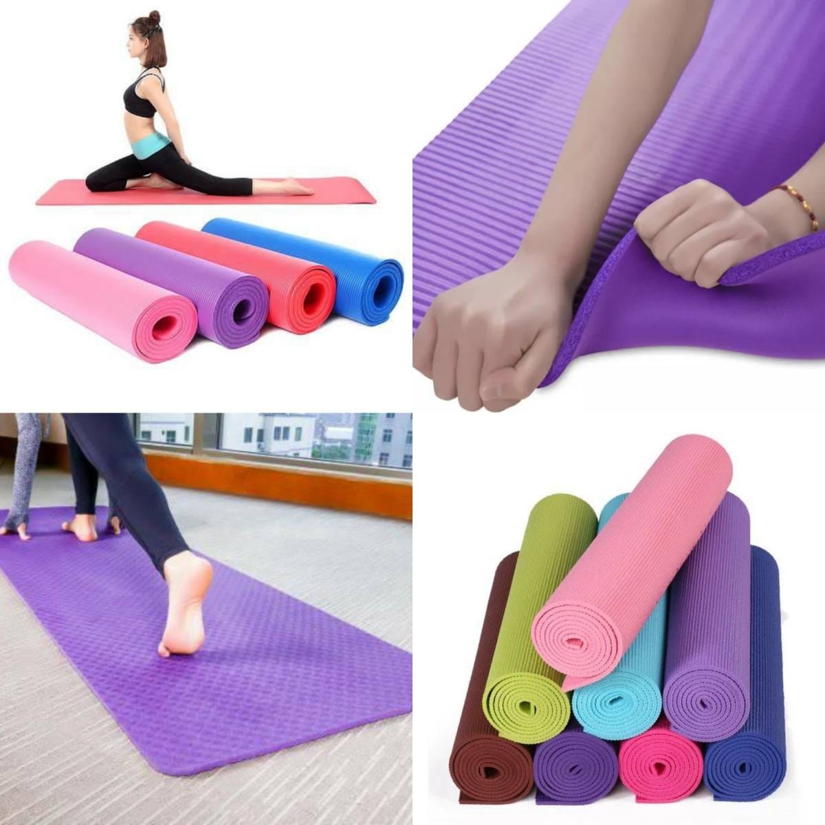 Gud quality yoga mats 2.5 x6 feet Color random only