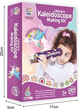 Unicorn kaleidiscope making kit