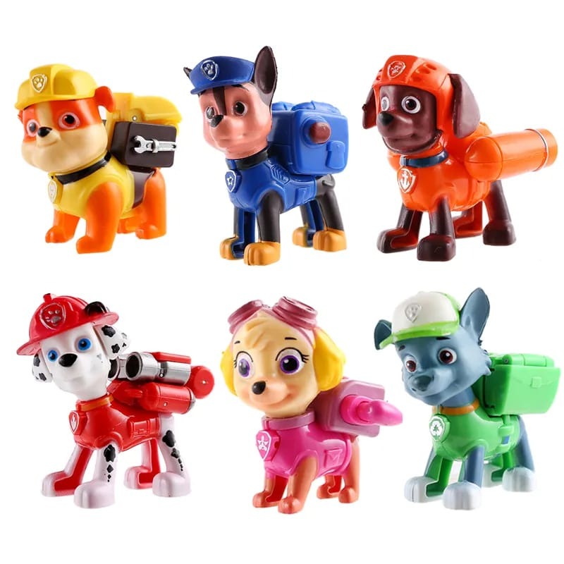 Paw patrol figurines set of 6