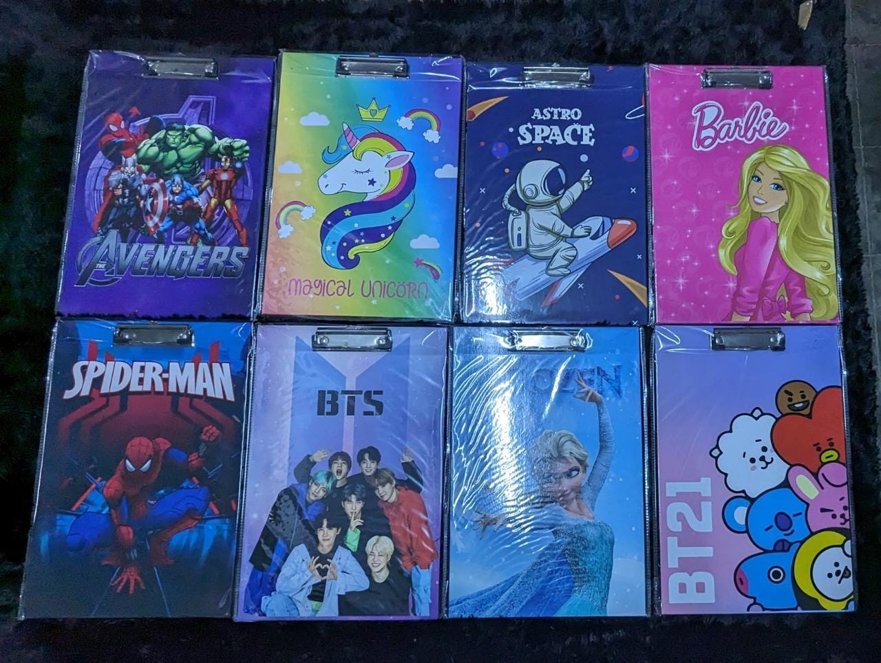 Homeoculture New arrival Examboards BT21-  Frozen  Bts  Spider man  Avangers  Unicorn  Space  Barbie