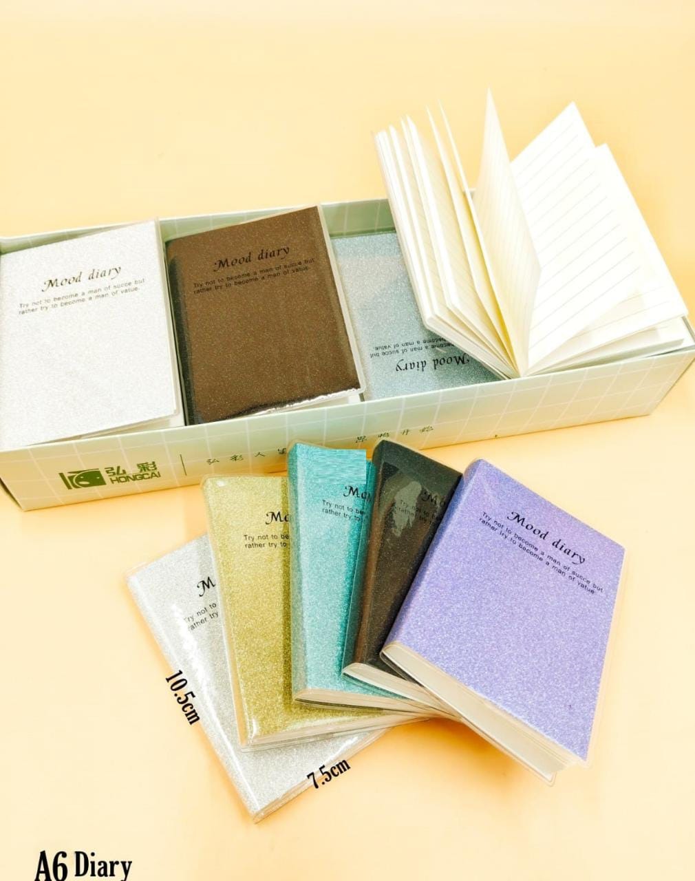 New mood diaries in stock Size A6 Color random only pack of 10