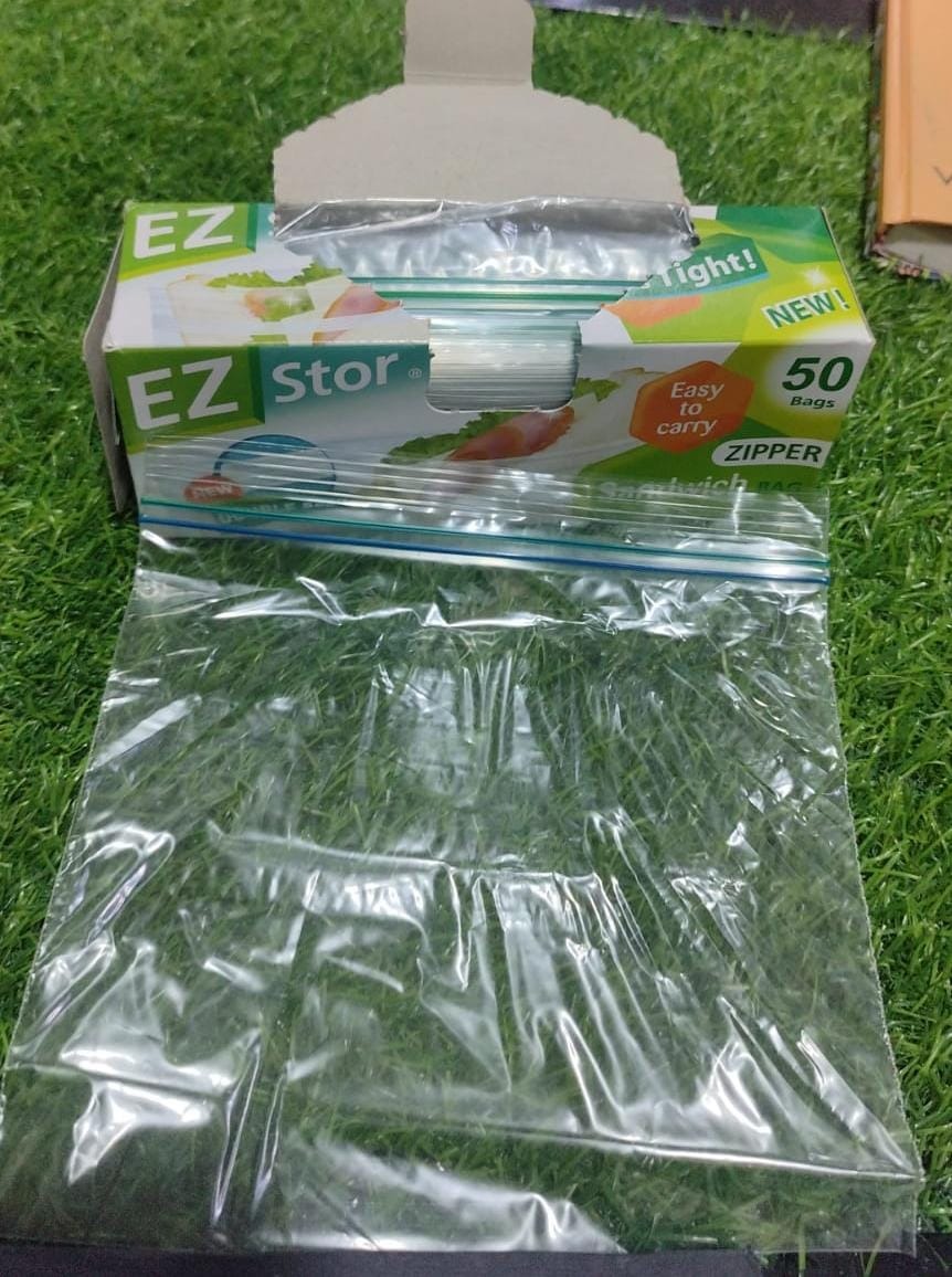 Easy storage zipper pouches Reusable  Pack of 50