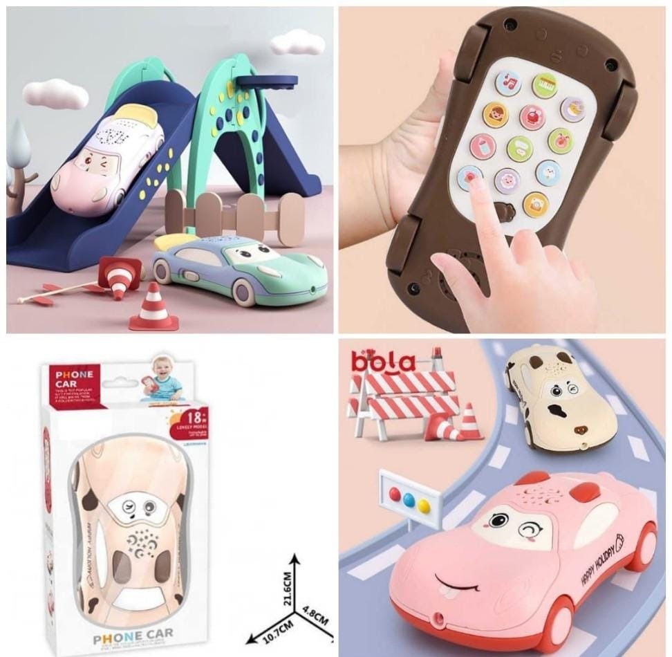 Homeoculture Car phone cum toy cum night projector Color random only