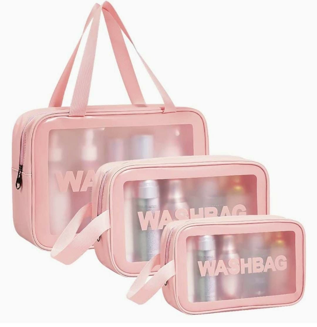 Set of 3 washbag Color random only